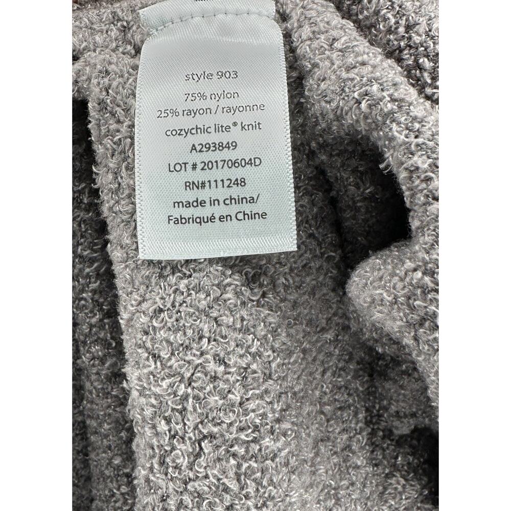 Barefoot Dreams Regular CozyChic Lite Ribbed Island Wrap Cardigan Carbon S/M - Picture 5 of 10